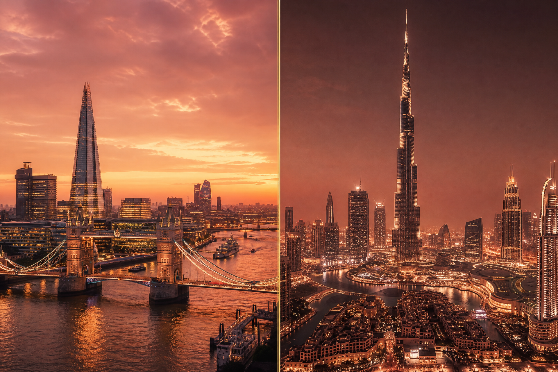 London and Dubai